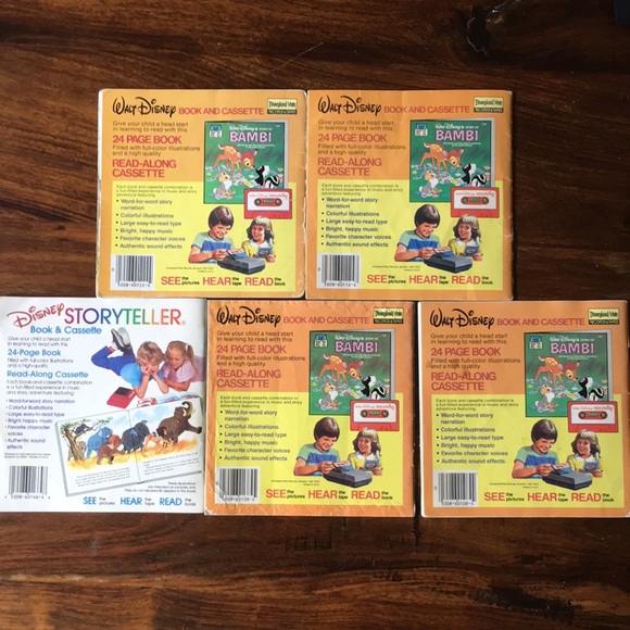 Lot of 5 Vintage Disney 24 Page Read-Along Children's Books ~ No Tapes - Picture 2 of 13